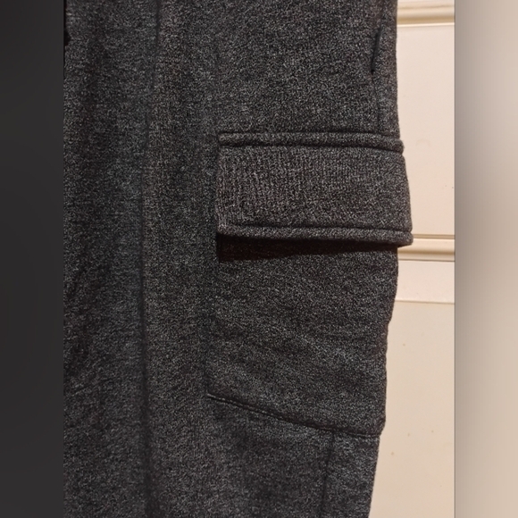 CSG Size Small Men'sGray Cargo Sweat Pants With Zip Up Ankles - Picture 5 of 11